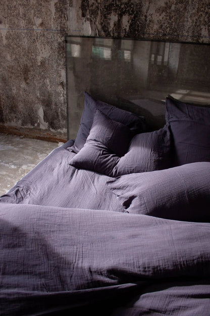 The Cotton Gauze Duvet Cover - Beige
