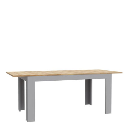 Table à manger extensible 160-207 cm en chêne Riviera/chêne gris