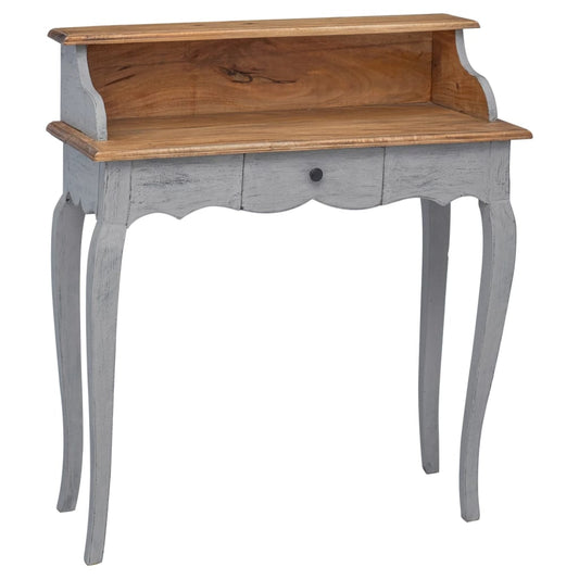 Bureau en bois d'acajou massif 80x40x92 cm