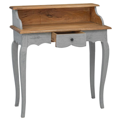 Bureau en bois d'acajou massif 80x40x92 cm