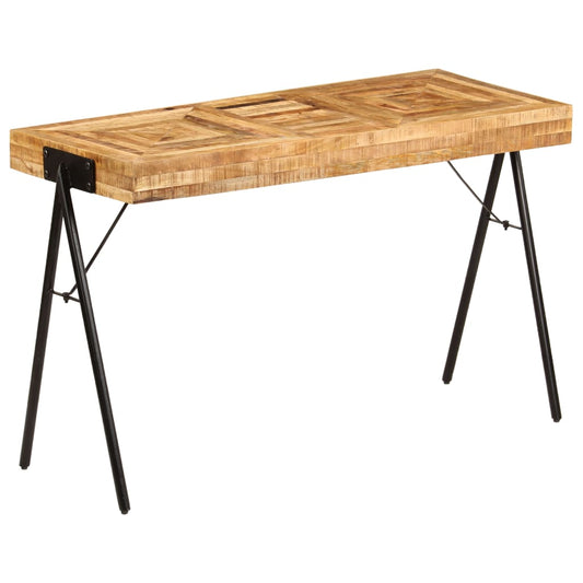 Bureau en bois de manguier massif 118x50x75 cm