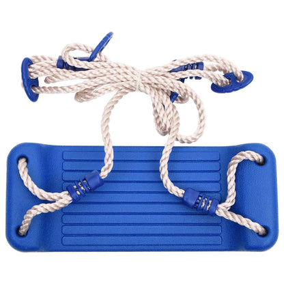 Sièges de balançoire avec cordes 2 pcs Bleu 37x15 cm Polyéthylène