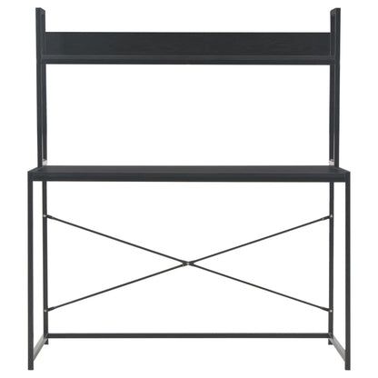 Bureau d'ordinateur Noir 120x60x138 cm