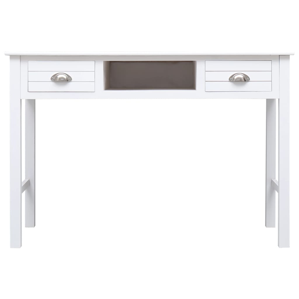 Writing Desk White 110x45x76 cm Wood
