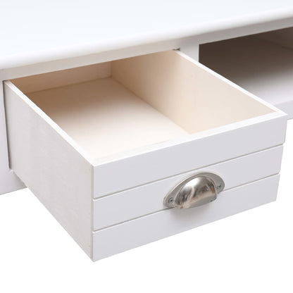 Writing Desk White 110x45x76 cm Wood