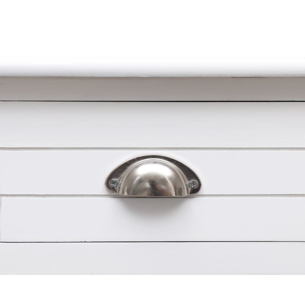 Writing Desk White 110x45x76 cm Wood