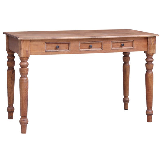 Bureau avec tiroirs 117x57x75 cm Bois d'acajou massif