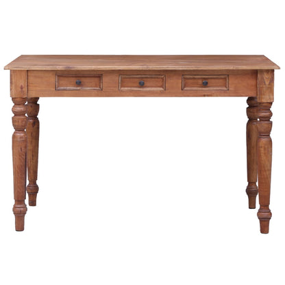 Bureau avec tiroirs 117x57x75 cm Bois d'acajou massif