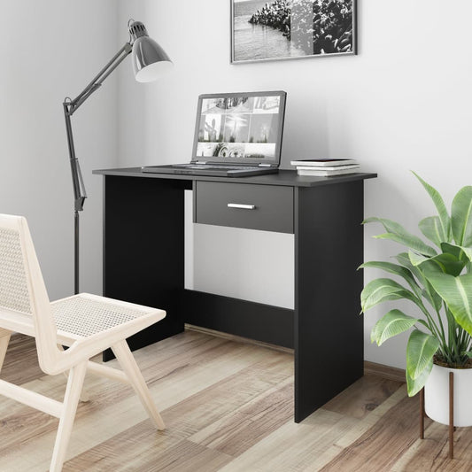 Escritorio Negro 100x50x76 cm Madera Ingenierizada