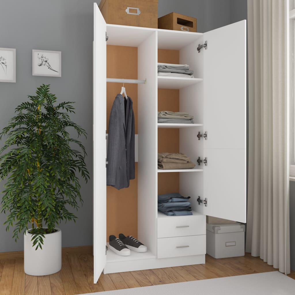 Wardrobe 80X52X180 Cm Engineered Wood