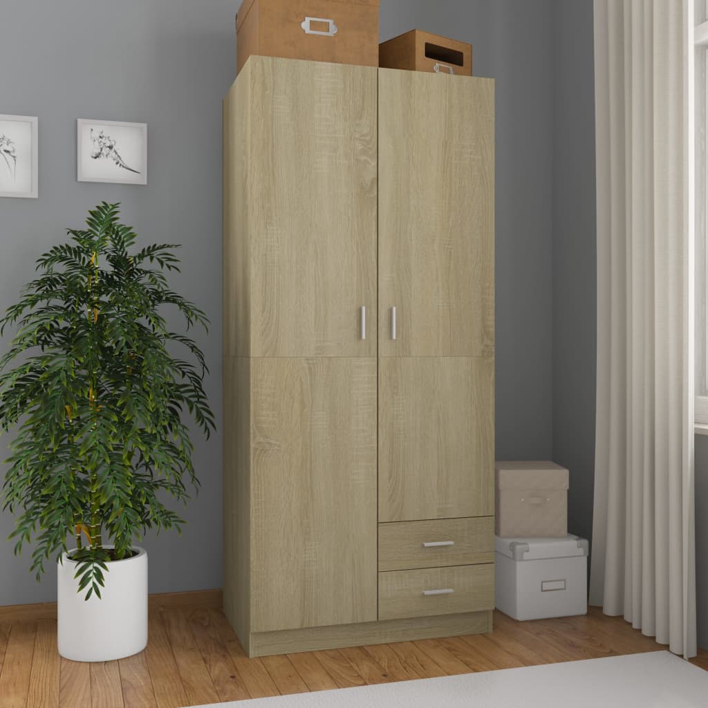 Wardrobe 80X52X180 Cm Engineered Wood
