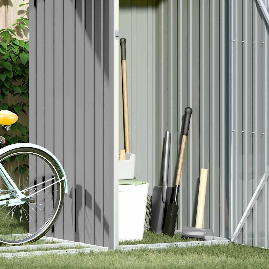 Garden Firewood Shed 245X98X159 Cm Galvanised Steel