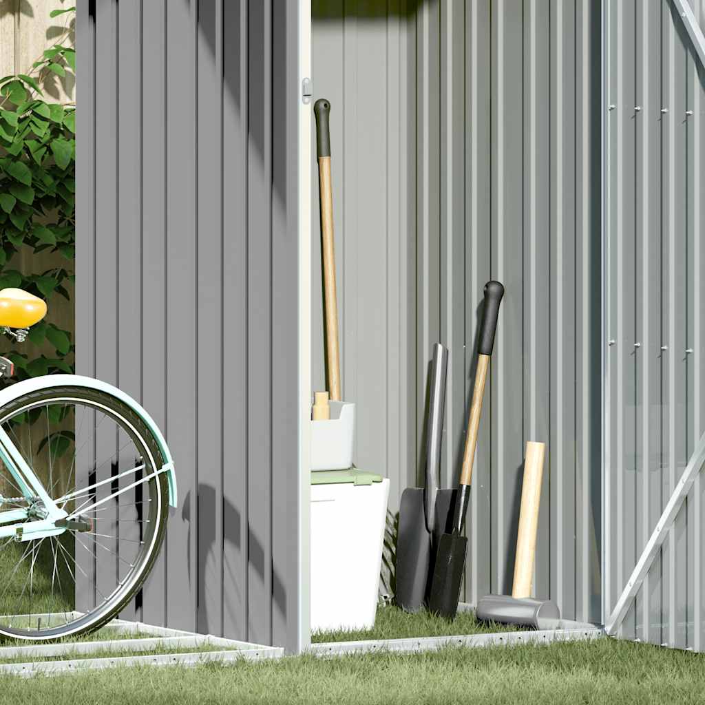 Garden Firewood Shed 245X98X159 Cm Galvanised Steel