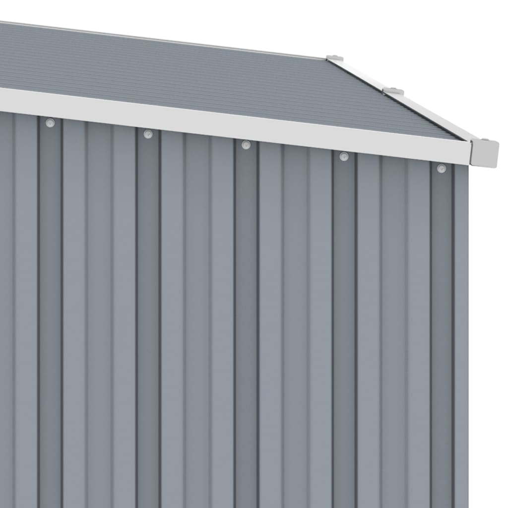 Garden Firewood Shed 245X98X159 Cm Galvanised Steel