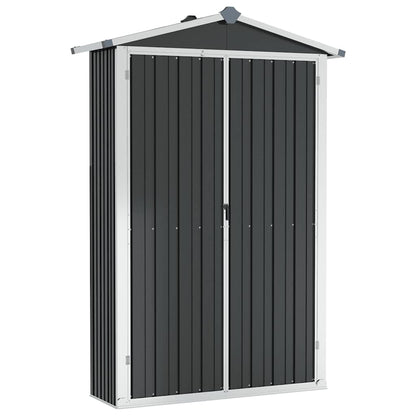 Garden Shed 116X45X175 Cm Galvanised Steel