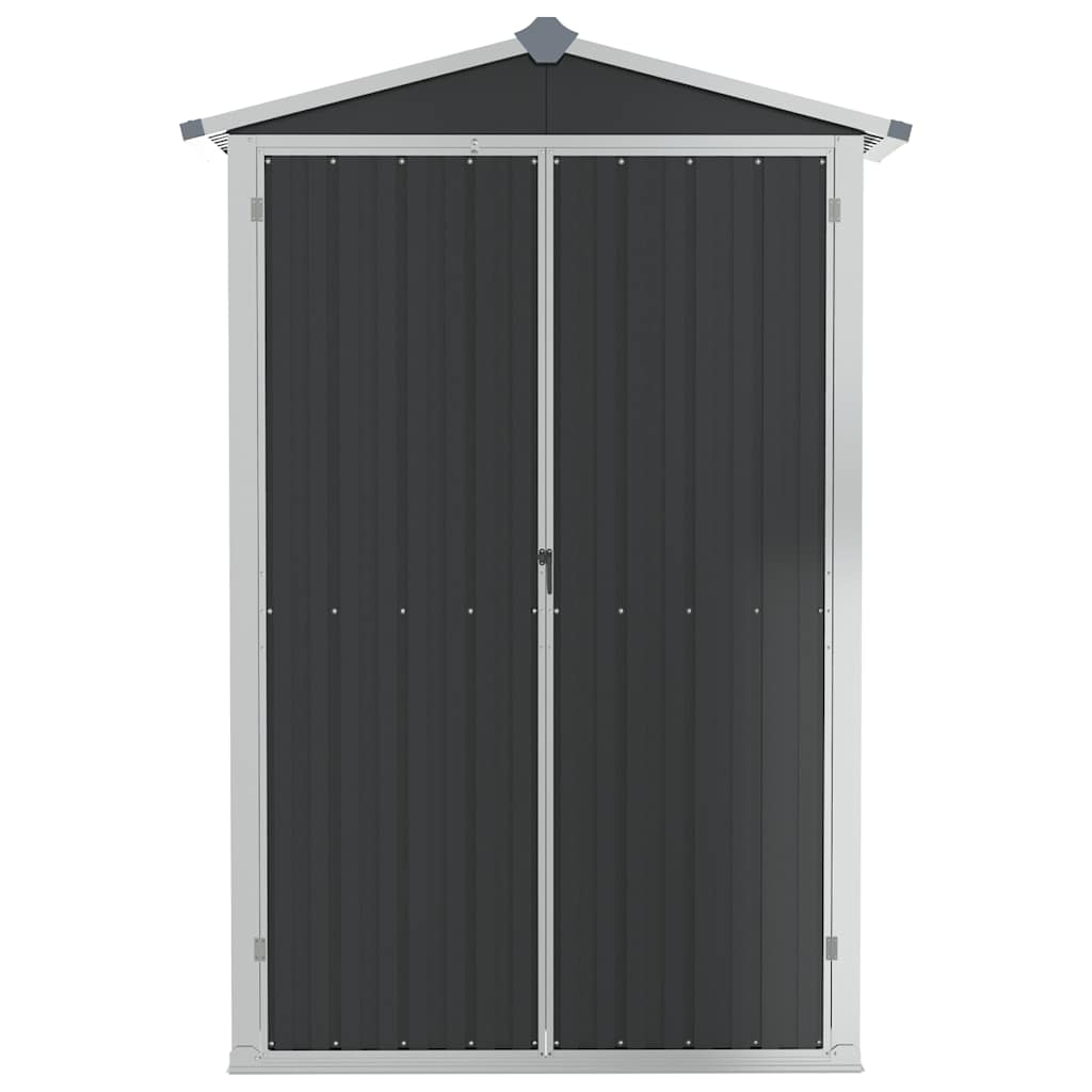 Garden Shed 116X45X175 Cm Galvanised Steel