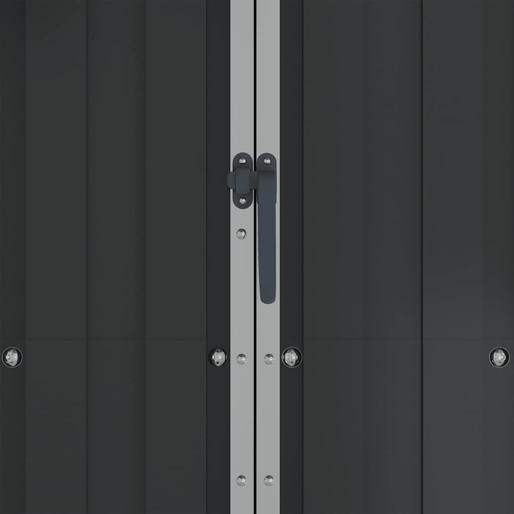 Garden Shed 116X45X175 Cm Galvanised Steel