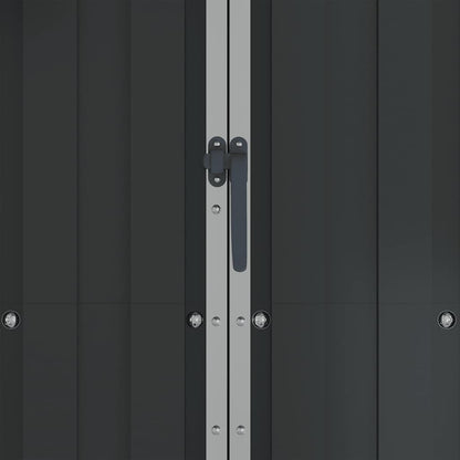 Garden Shed 116X45X175 Cm Galvanised Steel