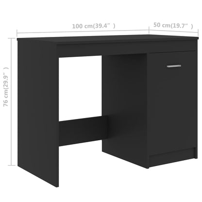 Escritorio Gris 100x50x76 cm Madera Ingenierizada