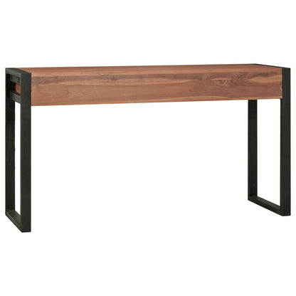Bureau avec 2 tiroirs 140x40x75 cm Bois de teck