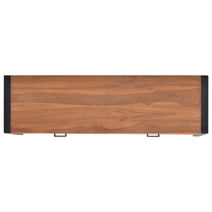 Bureau avec 2 tiroirs 140x40x75 cm Bois de teck