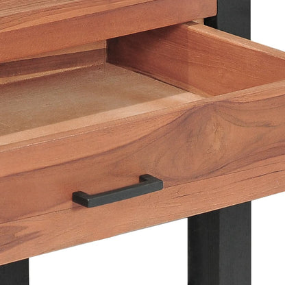 Bureau avec 2 tiroirs 140x40x75 cm Bois de teck