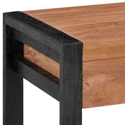 Bureau avec 2 tiroirs 140x40x75 cm Bois de teck