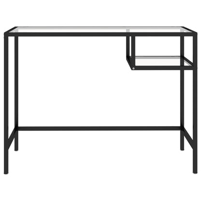 Computer Desk Transparent 100x36x74 cm Glass