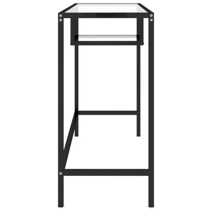 Computer Desk Transparent 100x36x74 cm Glass