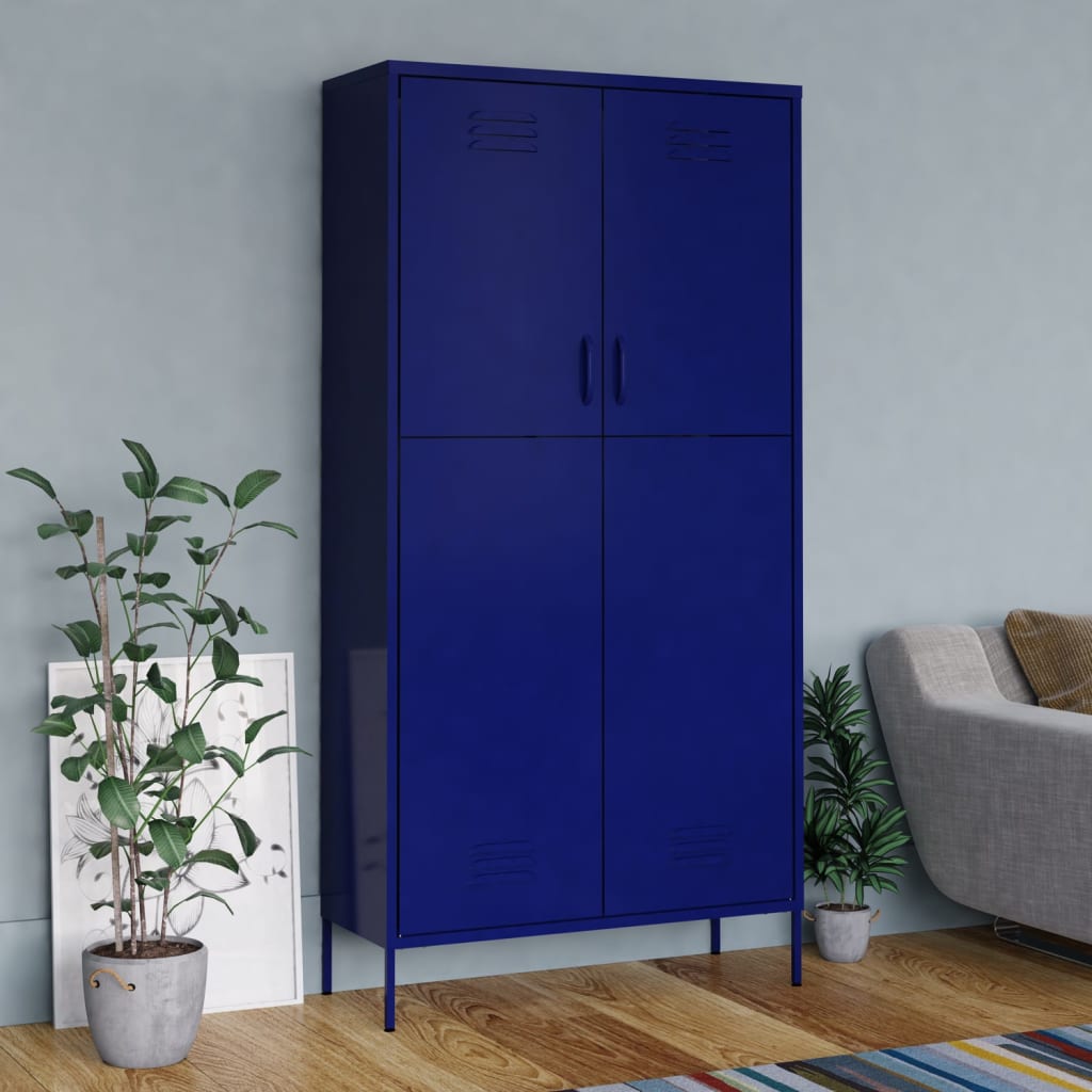 Wardrobe 90X50X180 Cm Steel