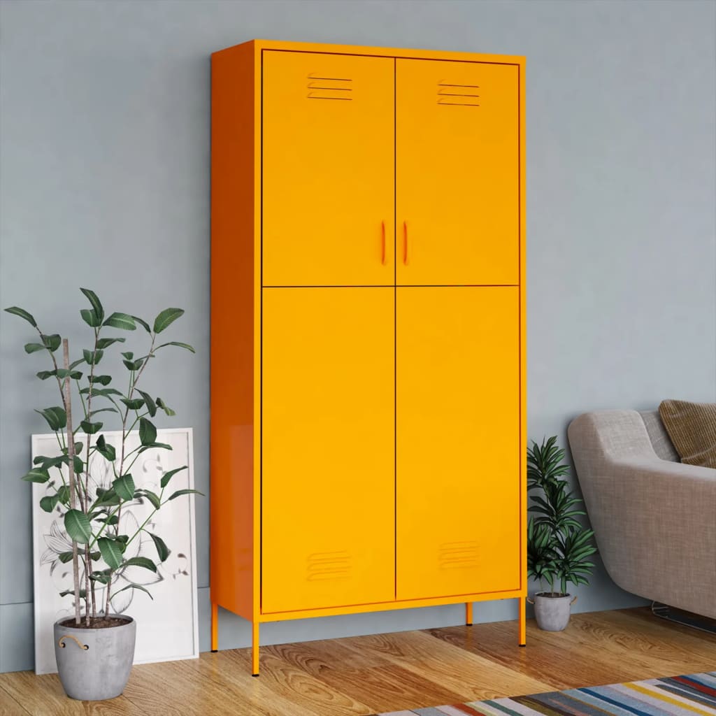 Wardrobe 90X50X180 Cm Steel