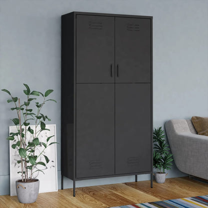 Wardrobe 90X50X180 Cm Steel