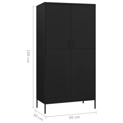 Wardrobe 90X50X180 Cm Steel