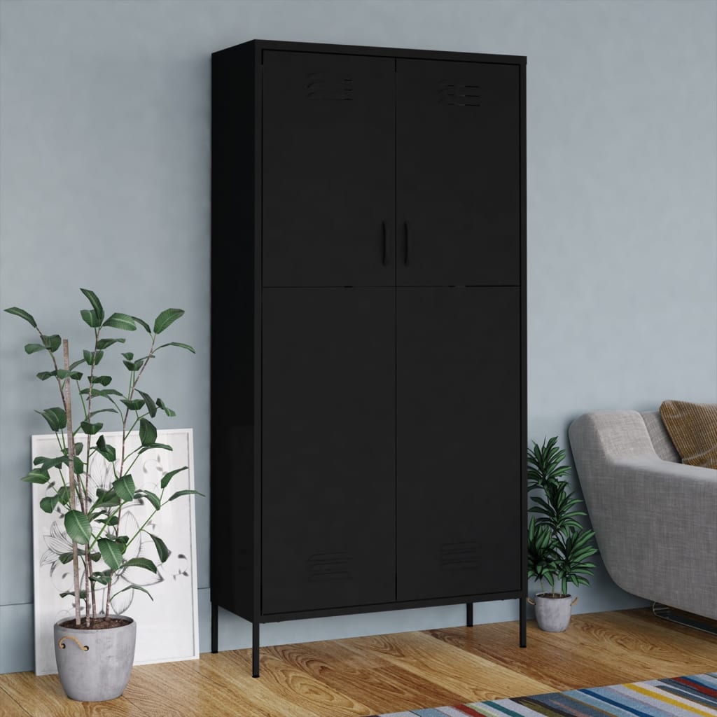 Wardrobe 90X50X180 Cm Steel