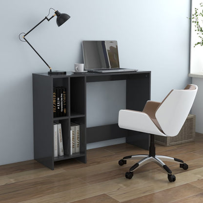 Notebook Desk Grey 102.5x35x75 cm Engineered Wood