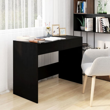 Bureau Noir 101x50x76,5 cm Bois composite