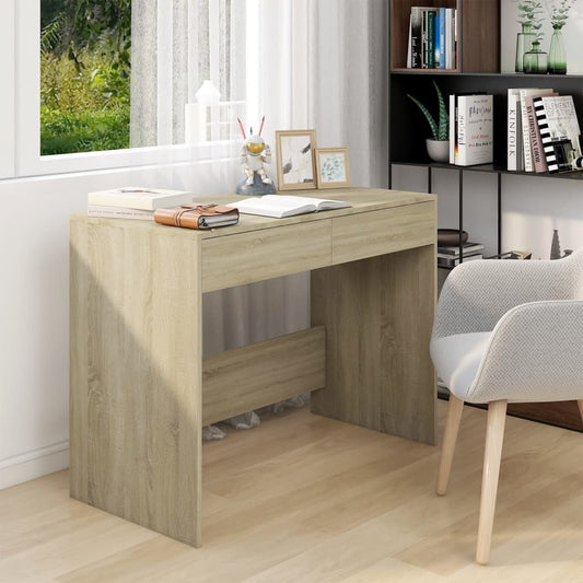Bureau Chêne Sonoma 101x50x76,5 cm Bois d'ingénierie