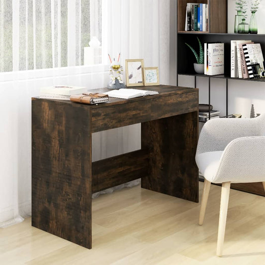 Bureau Chêne fumé 101x50x76,5 cm Bois composite