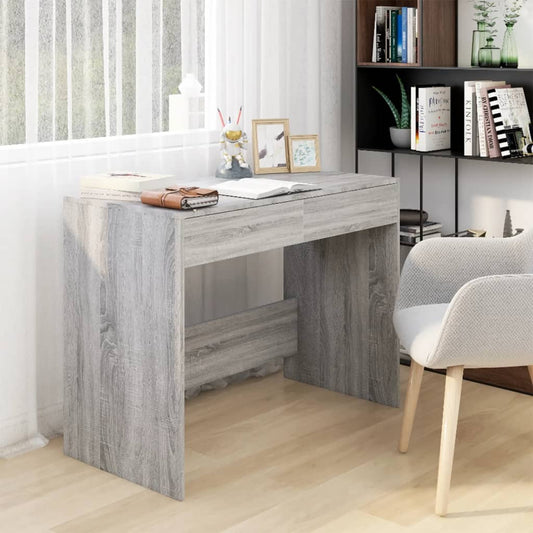 Bureau Gris Sonoma 101x50x76,5 cm Bois composite