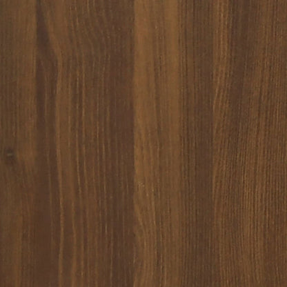 Desk with Drawer&Cabinet Brown Oak 100x40x73 cm Engineered Wood