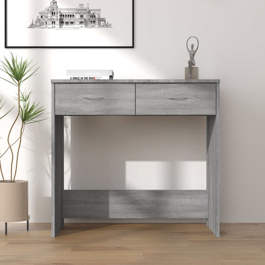 Escritorio Sonoma Gris 80x40x75 cm Madera Sintética