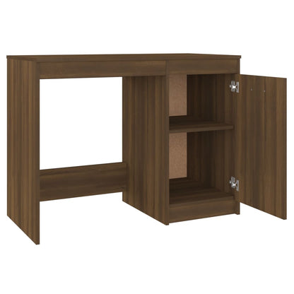 Escritorio Roble Marrón 100x50x76 cm Madera Sintética
