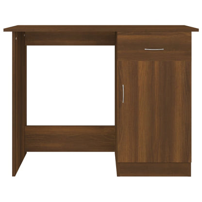 Desk Brown Oak 100x50x76 cm Engineered Wood