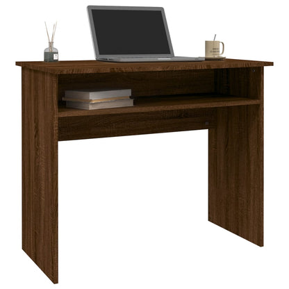 Desk Brown Oak 90x50x74 cm Engineered Wood