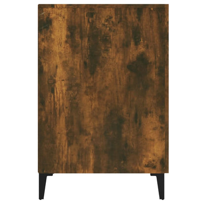 Desk Smoked Oak 140x50x75 cm Engineered Wood