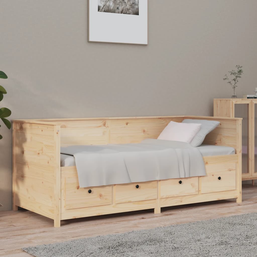 Day Bed Without Mattress Small Single Solid Wood Pine