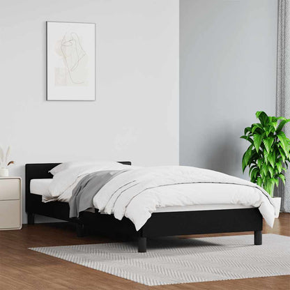 Bed Frame Without Mattress 135X190Cm Double Faux Leather