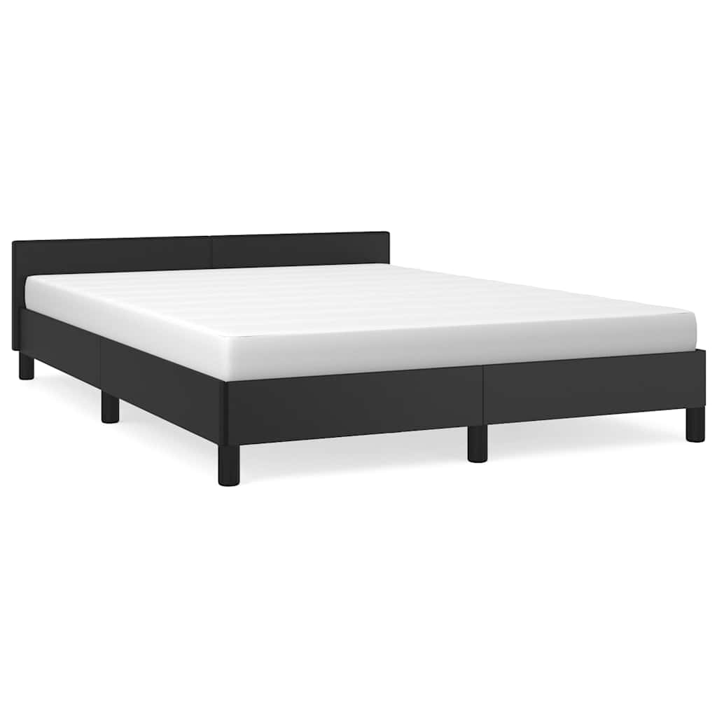 Bed Frame Without Mattress 135X190Cm Double Faux Leather