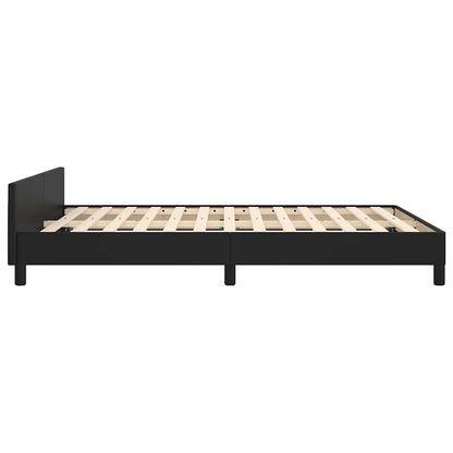 Bed Frame Without Mattress 135X190Cm Double Faux Leather