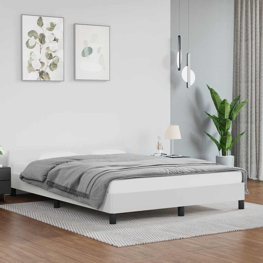 Bed Frame Without Mattress 135X190Cm Double Faux Leather